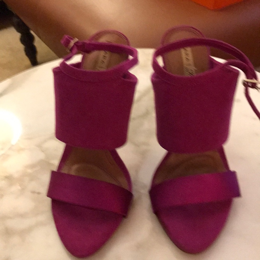 Satin and Suede Slingbacks